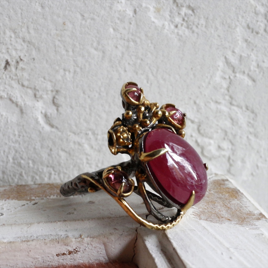 amphora / オットマン アンティークデザイン リング ルビー