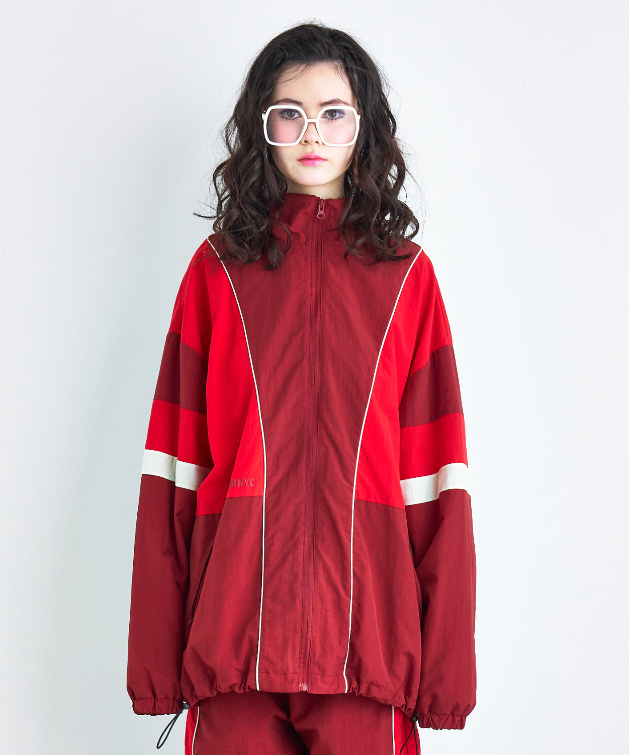 オーバーサイズ カラーブロックトラックジャケット – ANNA SUI NYC