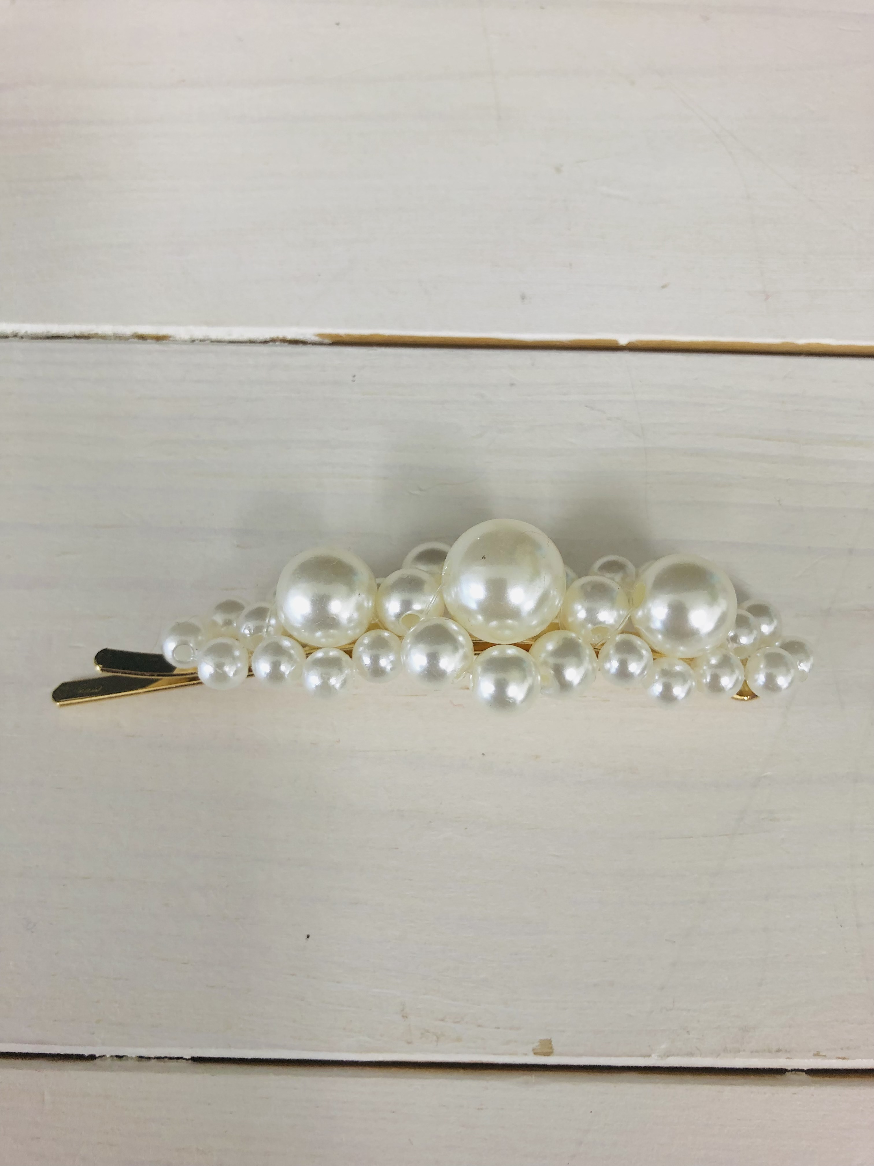 大粒パールヘアピン - バッグ・アクセサリー・ハット・ストールなどの