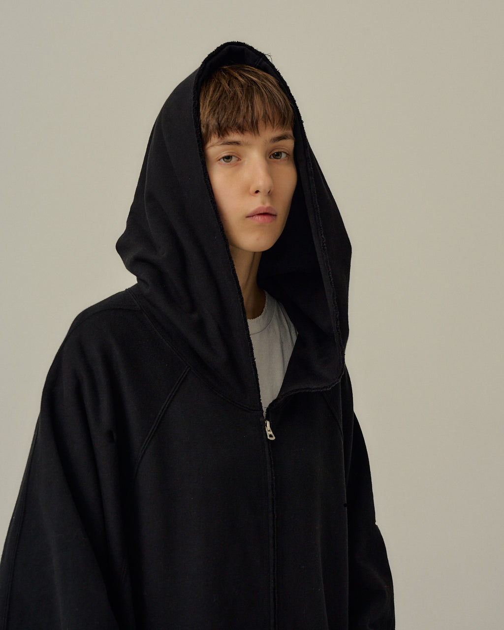 SWEAT HOODIE COAT(BLACK) – ANCELLM