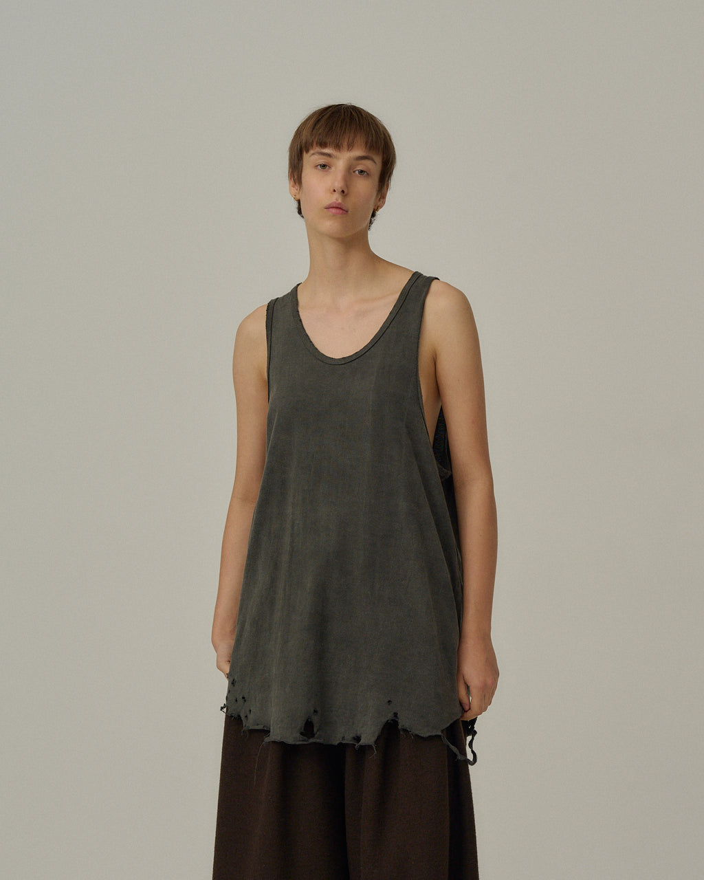 DAMAGE TANK TOP(BLACK) – ANCELLM