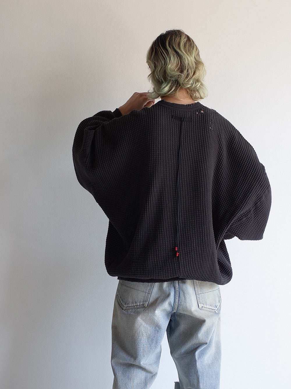 DAMAGE HEAVY WAFFLE OVERSIZED LS – ANCELLM