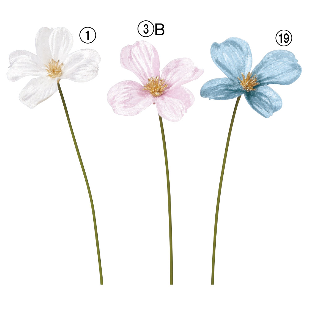 A-73423 ベルベットフラワーピック（1袋6本入） | アン・デコール