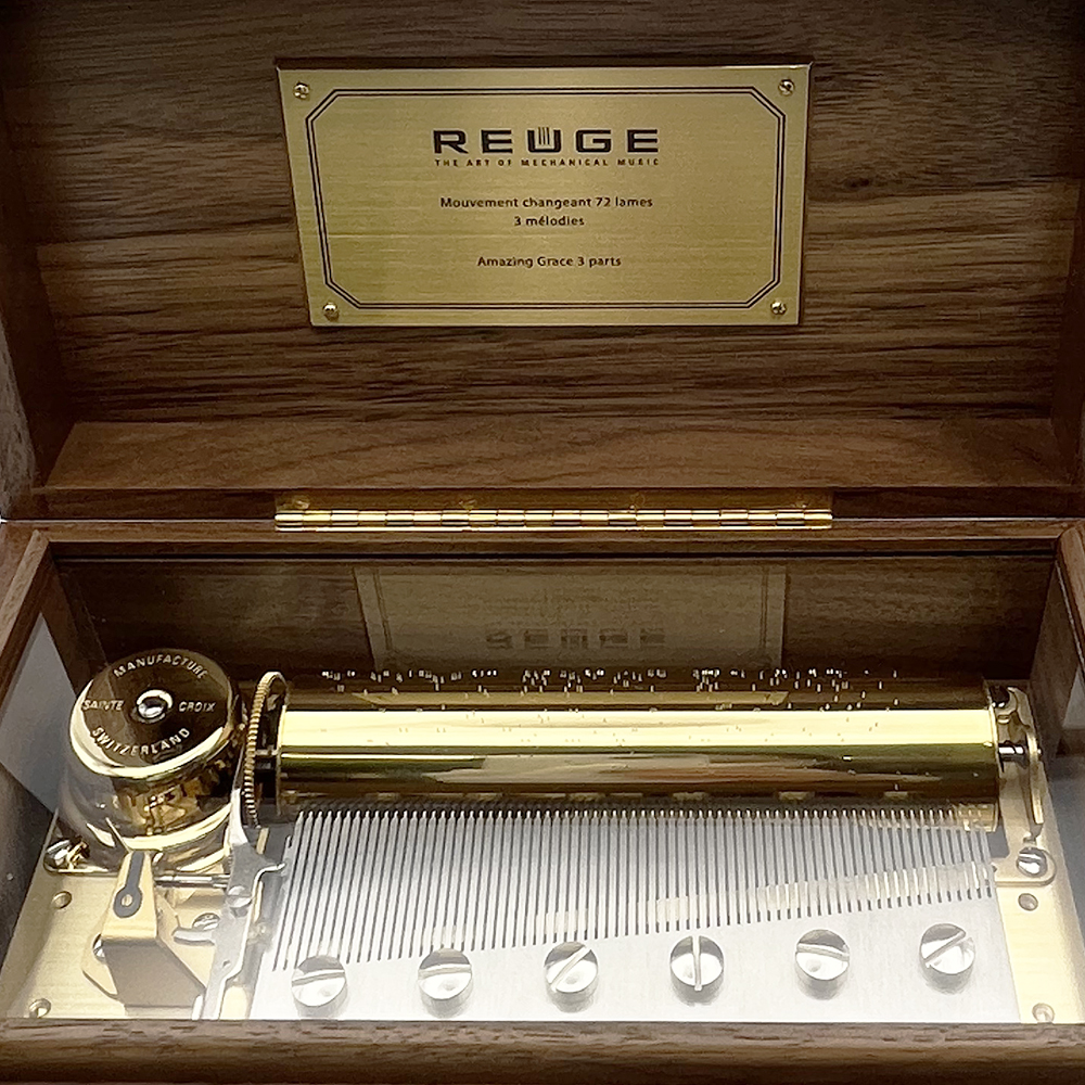 リュージュ REUGE オルゴール 72弁 L'Auberson ウォールナット AXA