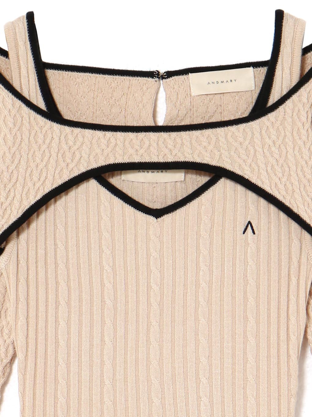 Nana cable flare mini dress