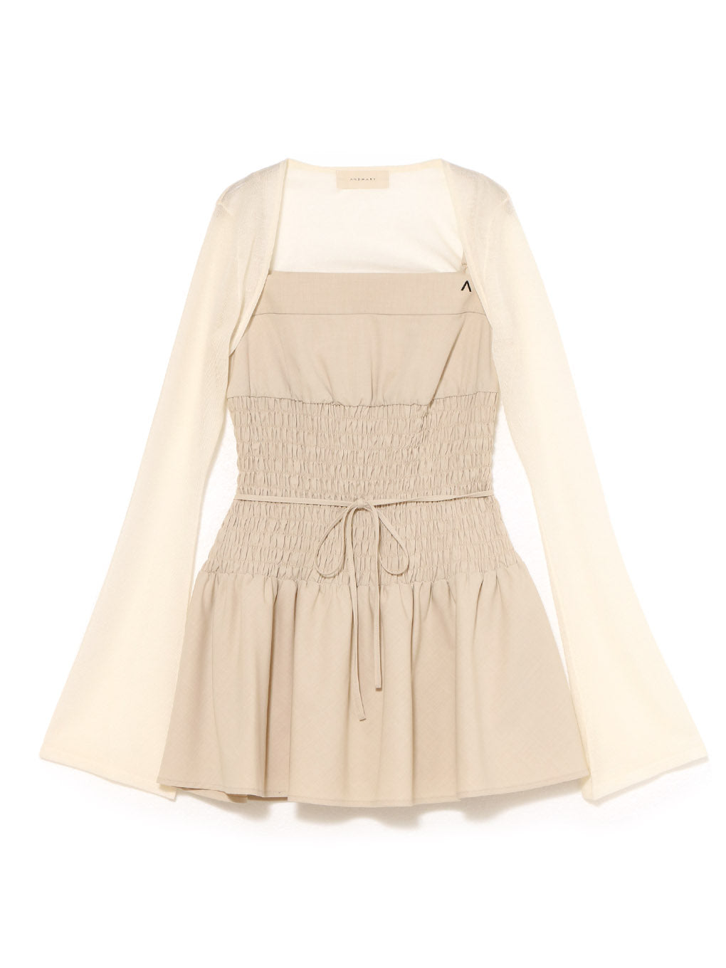 ANDMARY】Betty shirring mini dress