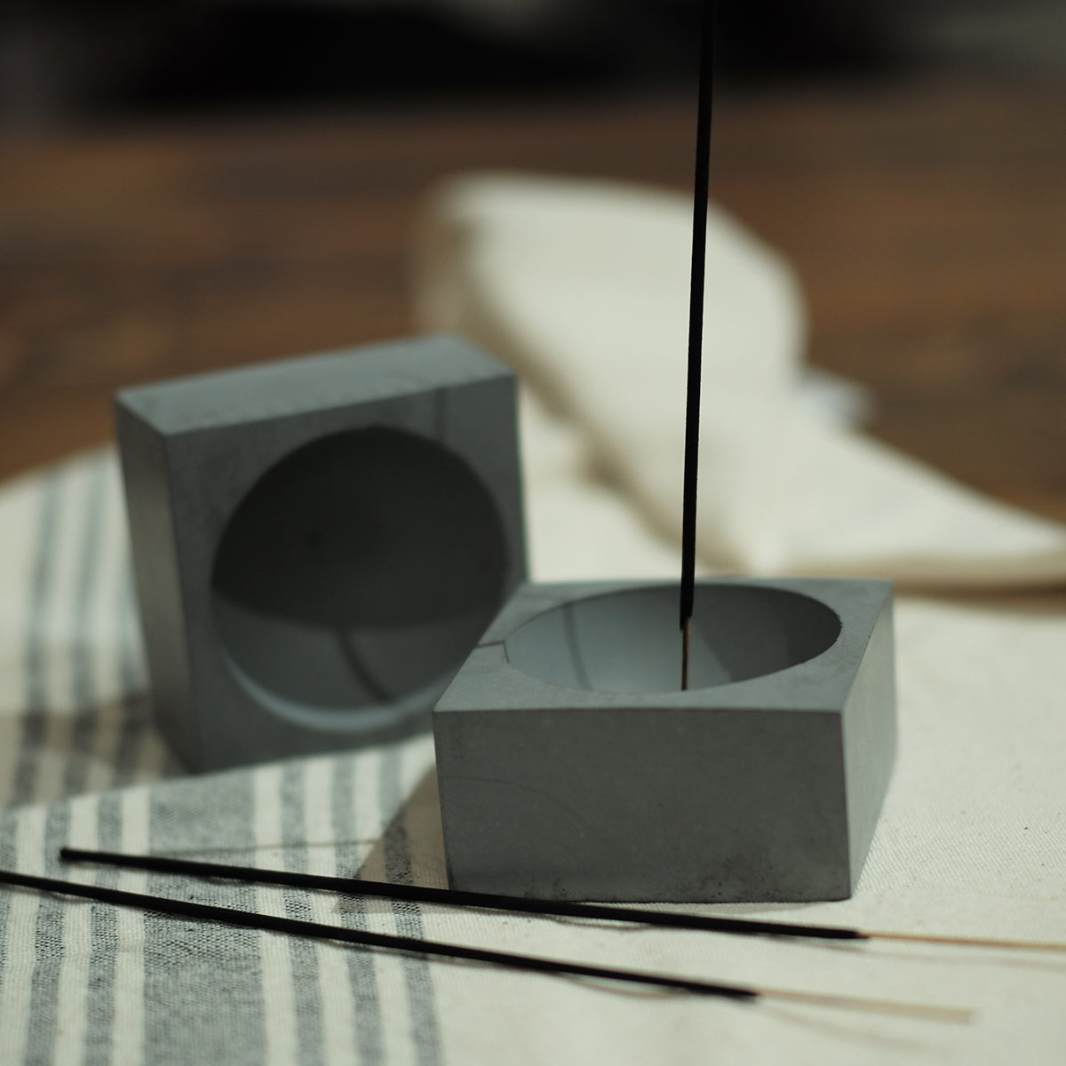 Concrete Incense Burner - Square – And Studio