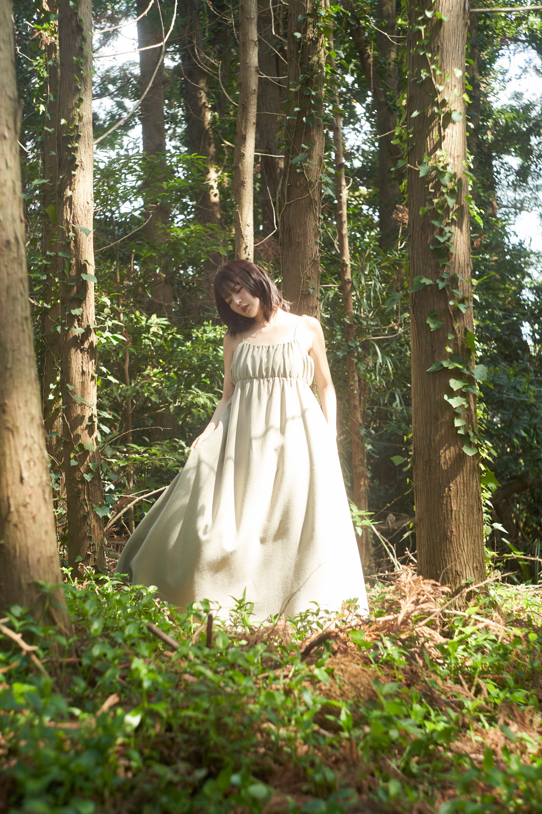 gather volume cami one-piece – andequal