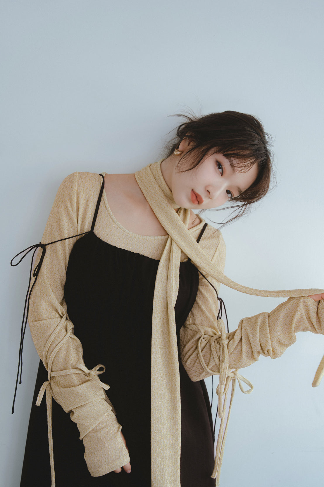 ribbon sleeve tops – andequal