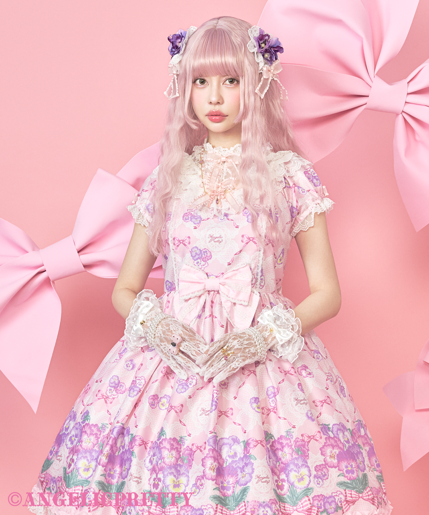 Angelic Pretty Victorian Waltz OP+ヘッドドレス Angelic Pretty