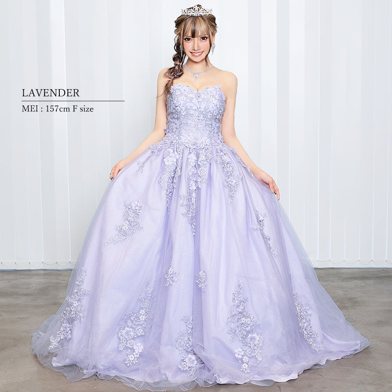 関西コレクション2023着用】[フラワーパールビジューラメレース