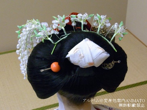 舞妓さんの髪型「おふく」を体験しました | 変身処案内ANIMATO