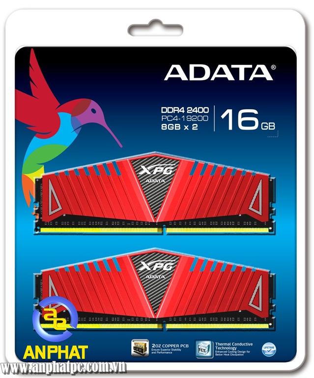 RAM ADATA XPG Z1 16GB (2 x 8GB) 288-Pin DDR4 2400