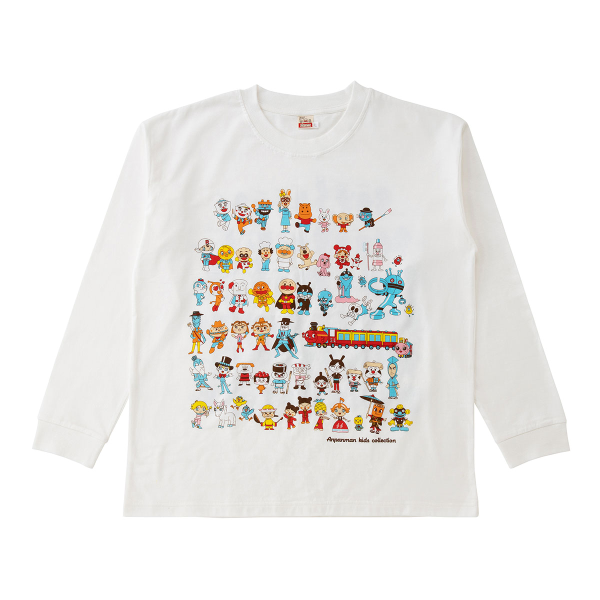大行列柄長袖Tシャツ大人｜アイテム｜アンパンマンキッズコレクション