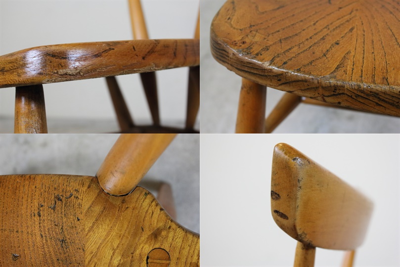 イギリスアーコール社 ercol スタッキングチェア（シングルバック 座面