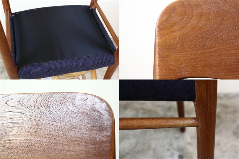 J.L.モラー（J.L.Moller） No.75 北欧 ダイニングチェア ネイビー