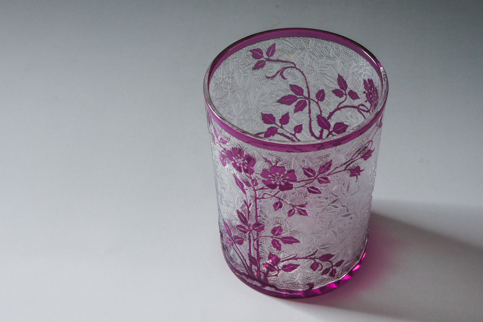 オールドバカラ「エグランチェ E'GLANTIERゴブレット 紫