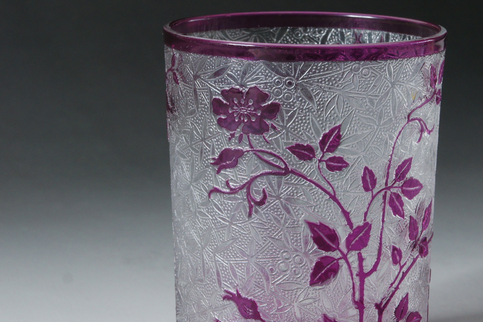 オールドバカラ「エグランチェ E'GLANTIERゴブレット 紫