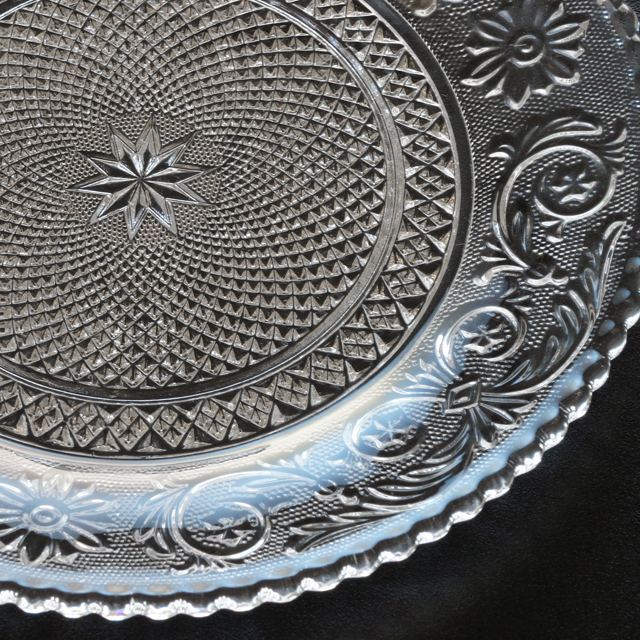 オールドバカラ「アラベスク ARABESQUE プレート6客組」《アンティック