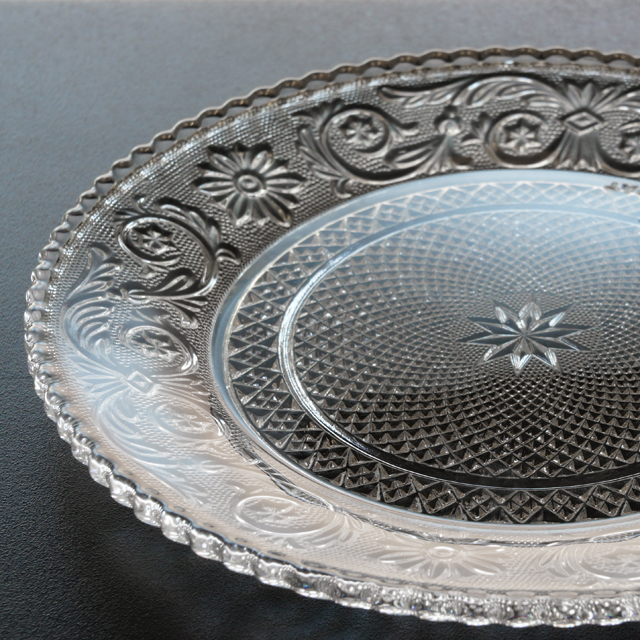 オールドバカラ「アラベスク ARABESQUE プレート6客組」《アンティック