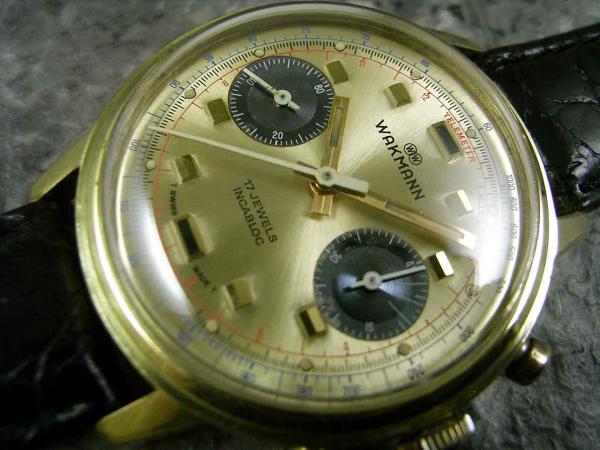 ワックマン バルジュー7733 手巻きクロノグラフ ユニークインデックス