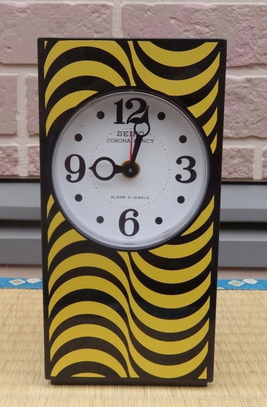 セイコー・コロナファンシー・昭和40年代手巻きベル付目覚まし