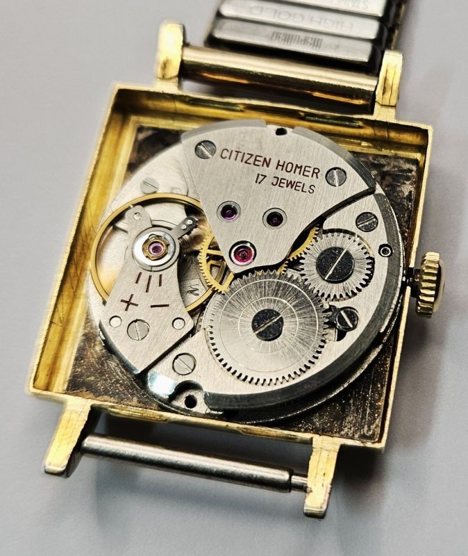 シチズン・ホーマー・角型・紳士手巻き・【1962年・昭和37年・3