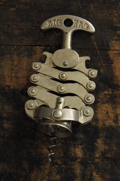 アンティークワインオープナー ZIGZAG コンセルティーナ型 フランス