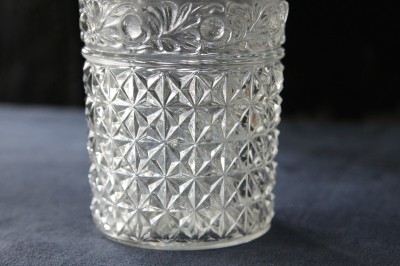 アンティークプレスガラスパフュームボトル 化粧水 フランス