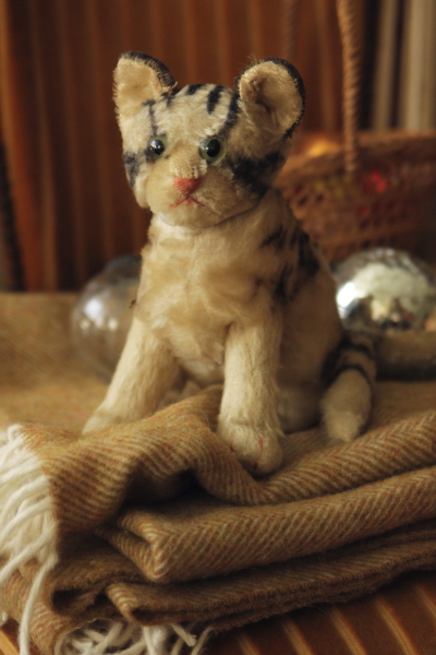 アンティークシュタイフ steiff ねこ tabby cat ドイツ アンティークス
