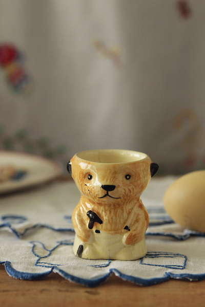 アンティークスーティーエッグカップ sooty イギリス アンティークス