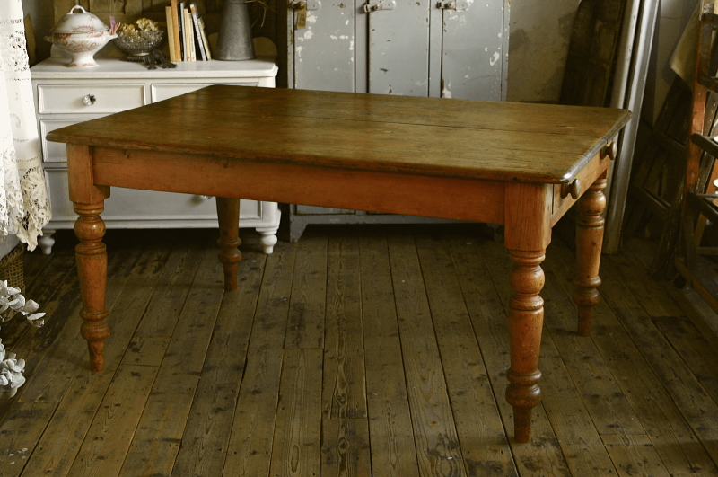 アンティークパインダイニングテーブル イギリス 【Antiques Truffle