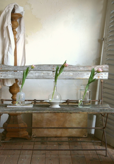 アンティークガーデンベンチ フランス 【Antiques Truffle 京都 鹿ケ谷】