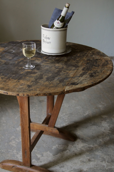 アンティークワインテイスティングテーブル フランス ワインセラー