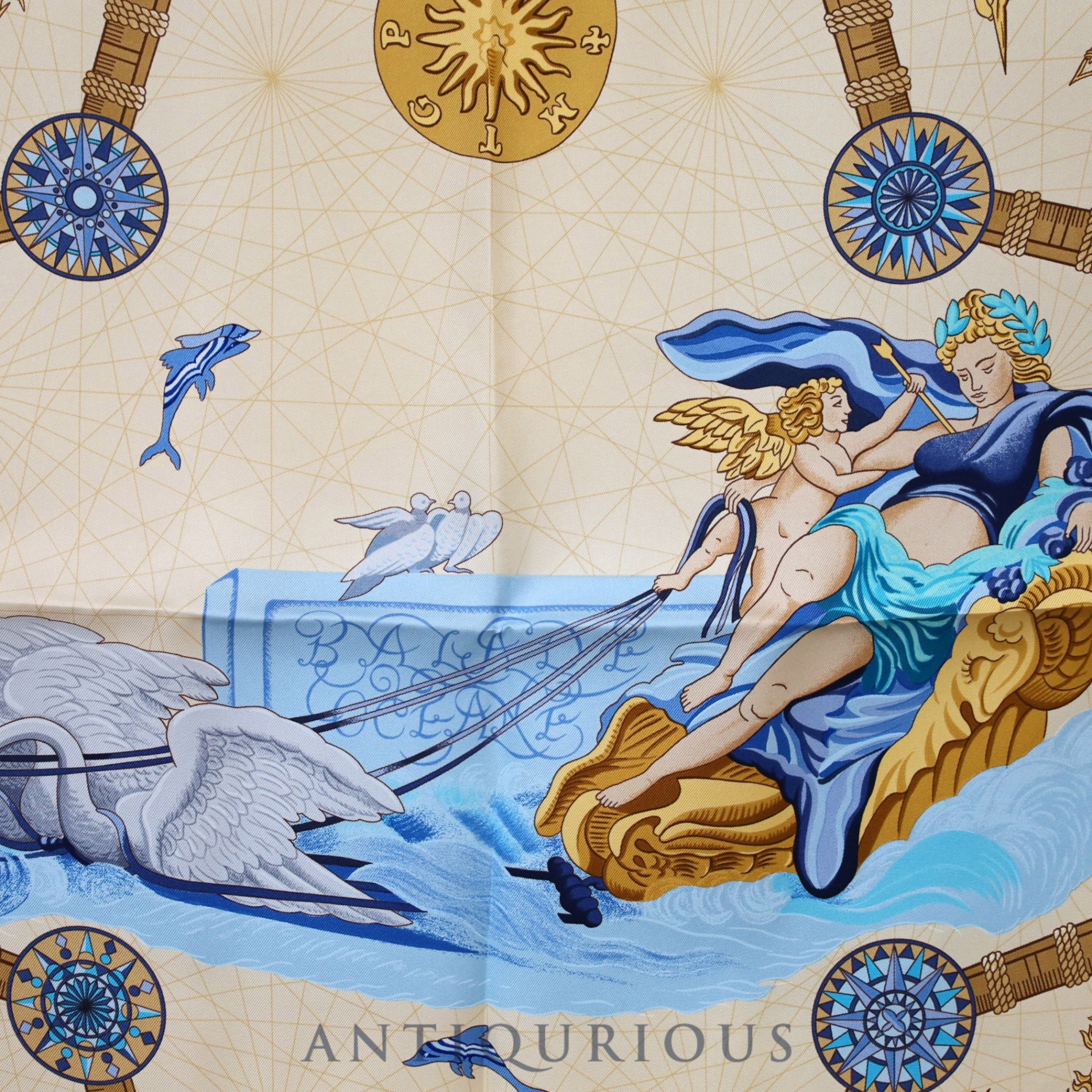 エルメス スカーフ カレ90 帆船 SILK100% 箱 カード | 東京銀座の