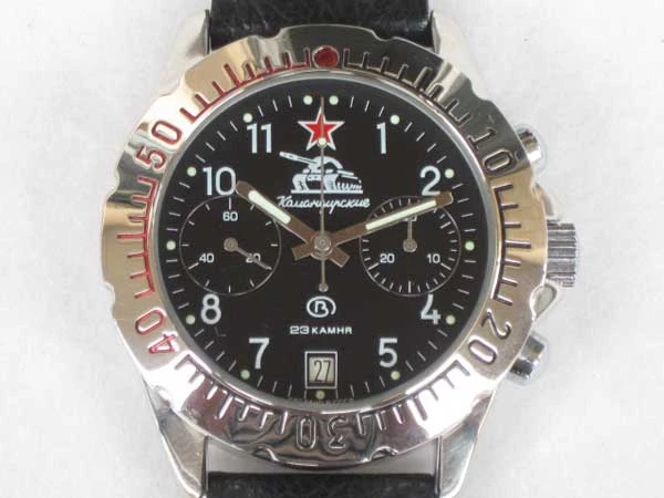 HA-3852| ボストーク コマンダスキー クロノグラフ ポレオット 23石 手