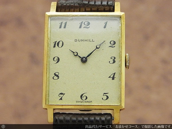 HA-3989| ダンヒル 手巻き ルクルト Cal.818搭載 18金無垢 スクエア