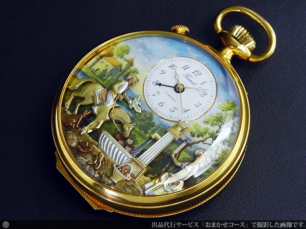 HA-4187| ティソ リュージュ 多色七宝地 美しい音色を奏でるからくり