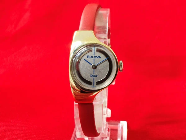 HB-0405| ブローバ クリスチャンディオール ダブルネーム 二針 手巻き