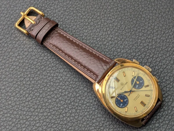 HB-0221| エレクション クロノグラフ 18K金無垢 重量40g インカ