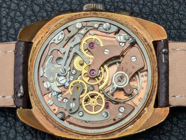 HB-0221| エレクション クロノグラフ 18K金無垢 重量40g インカ