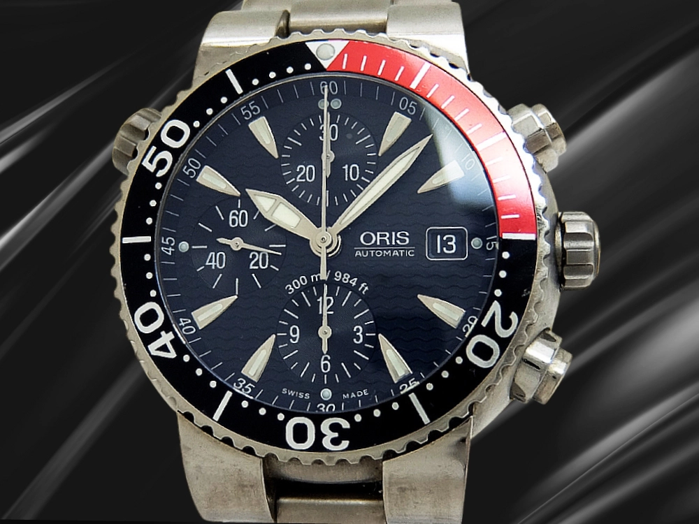 HB-0320| オリス TT1 チタン ダイバーズ クロノグラフ Ref.7542P