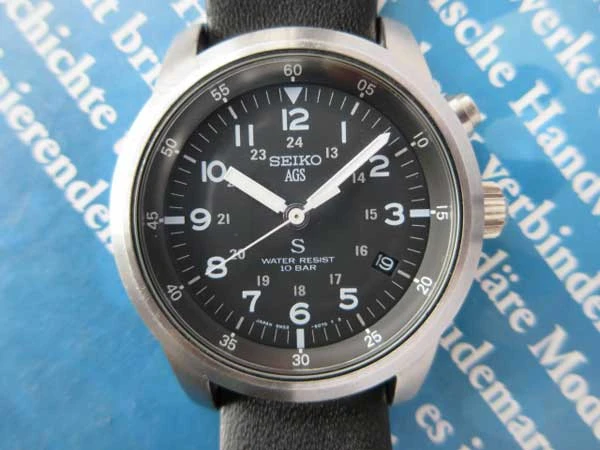 JA-0096| セイコー SUS サス AGS ミリタリー文字盤
