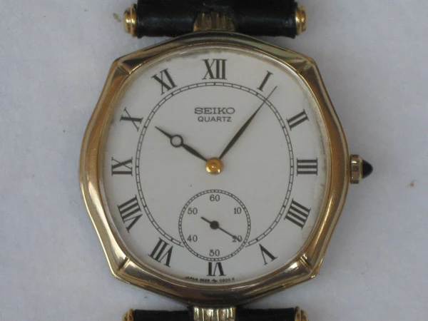 JA-0207| セイコー クオーツ 2628-5050 10K ローマ数字 スモセコ