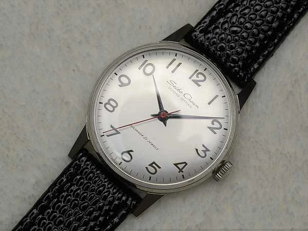 JA-1597| セイコー クラウン セコンドセティング 手巻き 国鉄クラウン