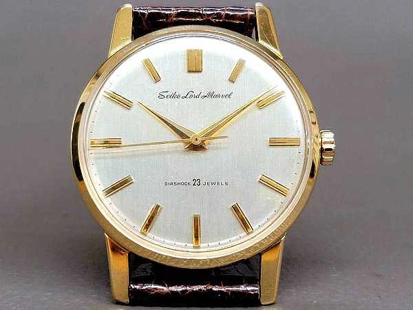 JA-1769| 1960年代 セイコー ロードマーベル 23石 手巻き K18 金無垢