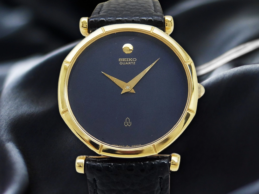 JA-2803| セイコー シャリオ 43-0170 ASGP金張り オクタゴンベゼル