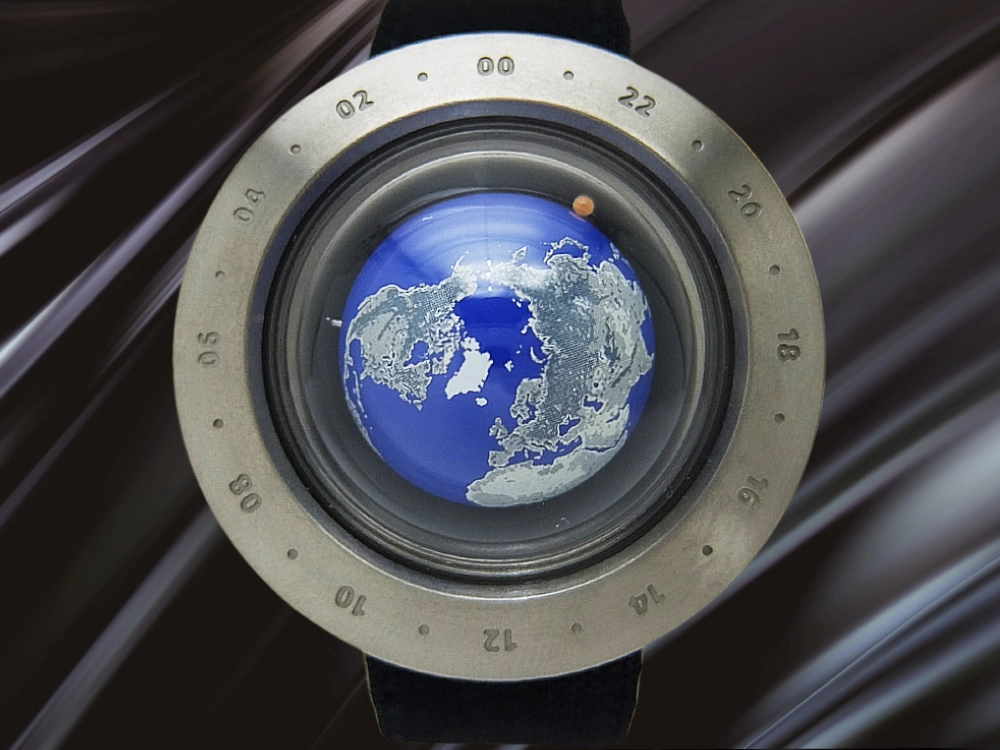 JA-3307| セイコー アースウォッチ 北半球 WN-1 チタン 地球儀ダイヤル