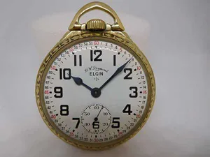 HA-2644| エルジン ELGIN 懐中時計 ファザータイム 14K 金無垢 18s