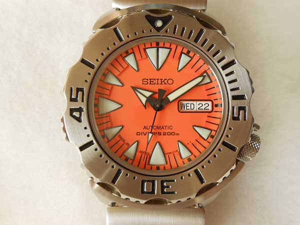 JA-0853| セイコー 4R36-01J0 オレンジモンスター 23石 メカニカル